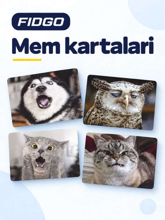 FIDGO memlar va vaziyatlar bilan kartali stol o‘yini
