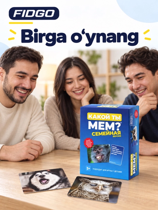 FIDGO memlar va vaziyatlar bilan kartali stol o‘yini