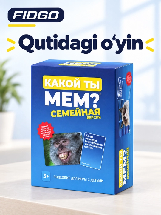 FIDGO memlar va vaziyatlar bilan kartali stol o‘yini