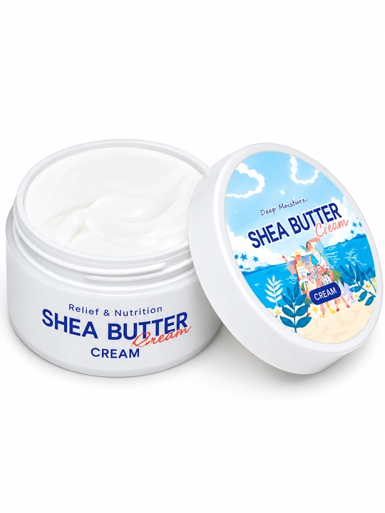 Shea Butter Nature Republic, Увлажняющий и освежающий крем для лица, 100 мл