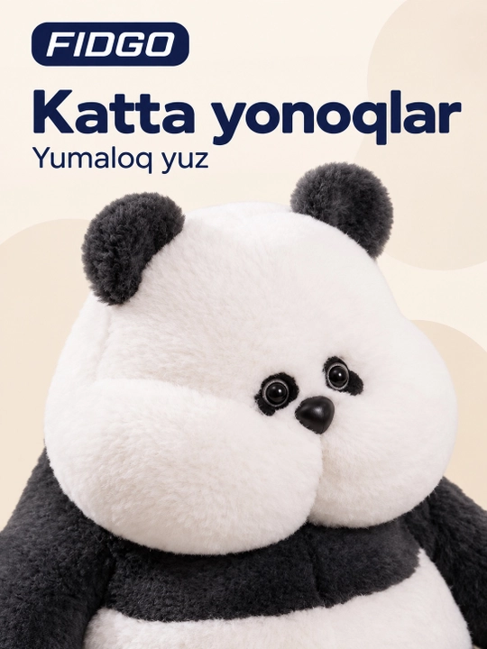 FIDGO yumshoq o‘yinchoq panda