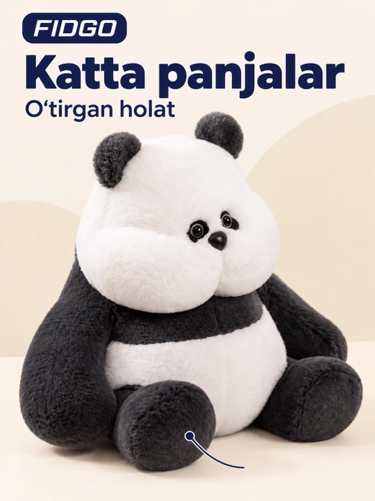 FIDGO yumshoq o‘yinchoq panda