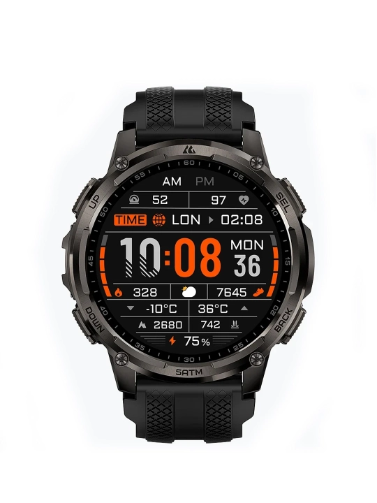 Умные часы Kospet Tank T4C Black, сверхпрочные, Усиленный корпус