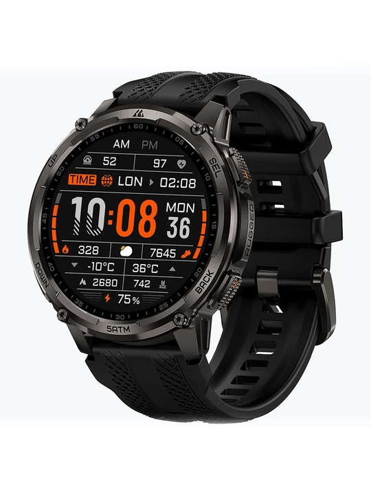 Умные часы Kospet Tank T4C Black, сверхпрочные, Усиленный корпус