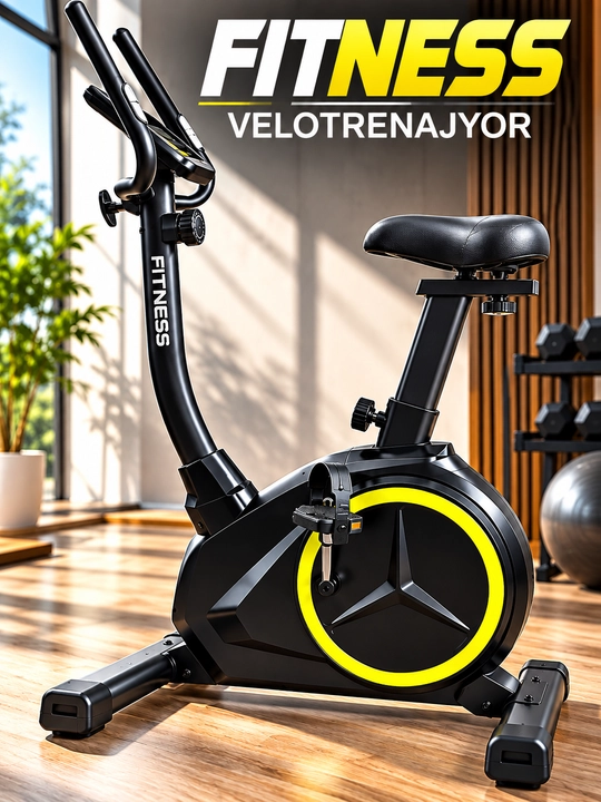 Velotrenajyor 150 kg gacha, uy uchun kardio mashq uskunasi - 