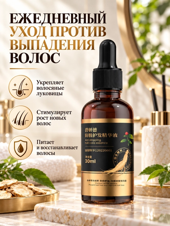 Сыворотка для волос, 30 мл, уход за кожей головы и корнями волос - 