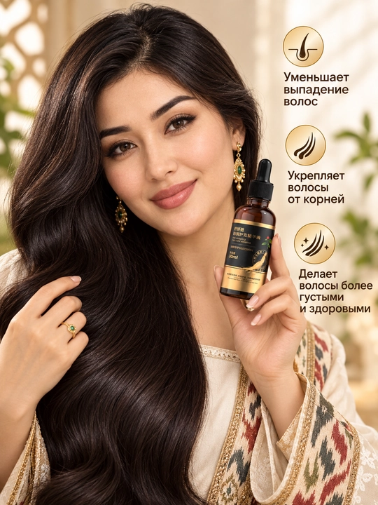 Soch serumi, 30 ml, bosh terisi va soch ildizlari uchun parvarish