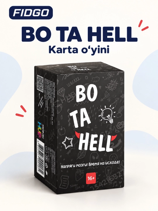 FIDGO «BO TA HELL» kartochkali stol o‘yini, 16+ - 