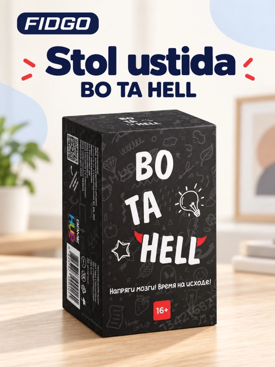 FIDGO «BO TA HELL» kartochkali stol o‘yini, 16+
