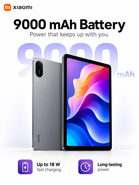 Планшет Xiaomi Redmi Pad 2 11", 2.5K экран 90 Гц, Helio G100-Ultra, 9000 мАч