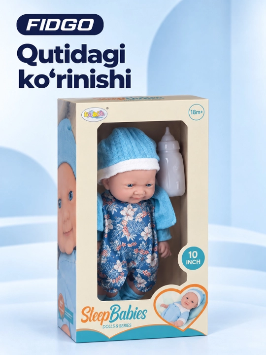 Кукла-пупс FIDGO в одежде, с бутылочкой, 25 см