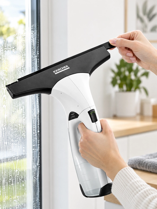 KARCHER WV 2 Plus - быстро и без следов гладкие поверхности стекла, зеркала, кафеля и т.д.