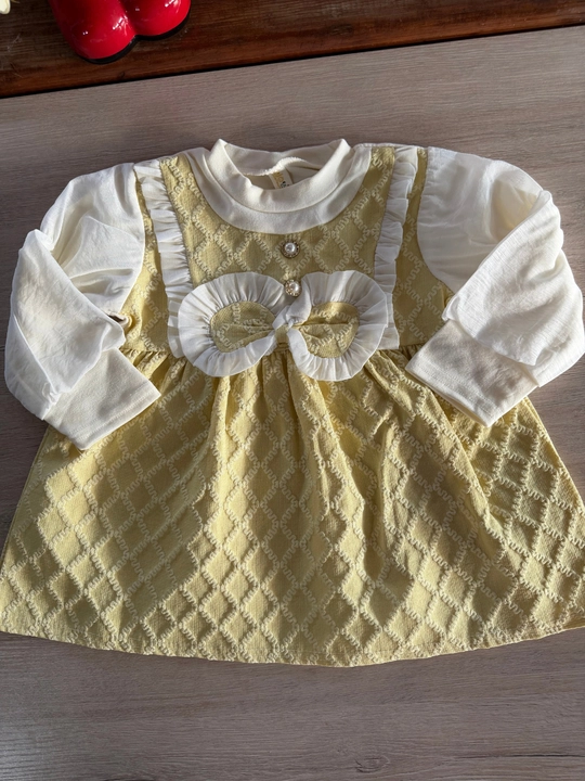 6 oylikdan 8 yoshgacha qizaloqlar uchun quzgi bayramona va kundalik ko‘ylak
