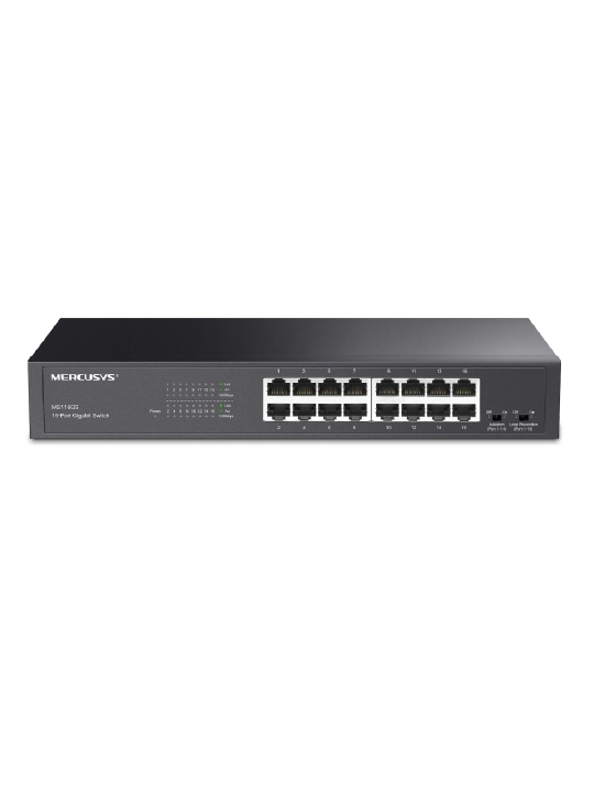 Коммутатор MS116GS, 16×Gigabit RJ45