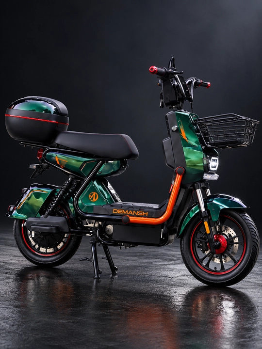 DEMANSH 048 elektr tritsikl 500W, 60V 20Ah, 55 km/soat, 60 km yurish masofasi, Red Line