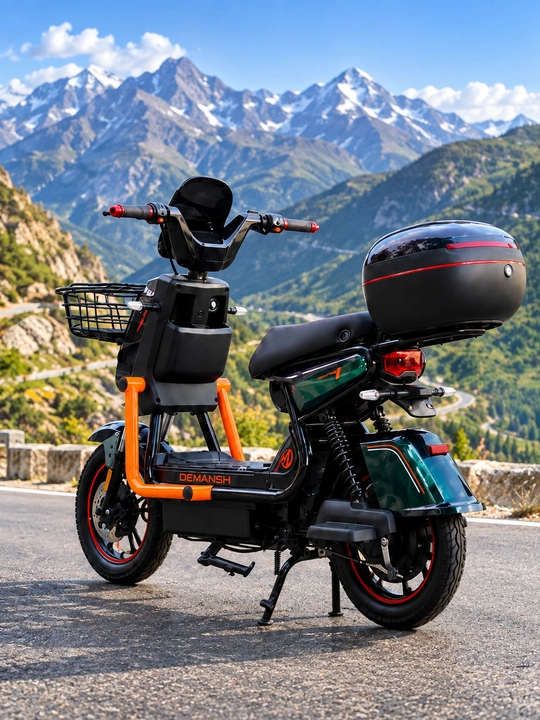DEMANSH 048 elektr tritsikl 500W, 60V 20Ah, 55 km/soat, 60 km yurish masofasi, Red Line