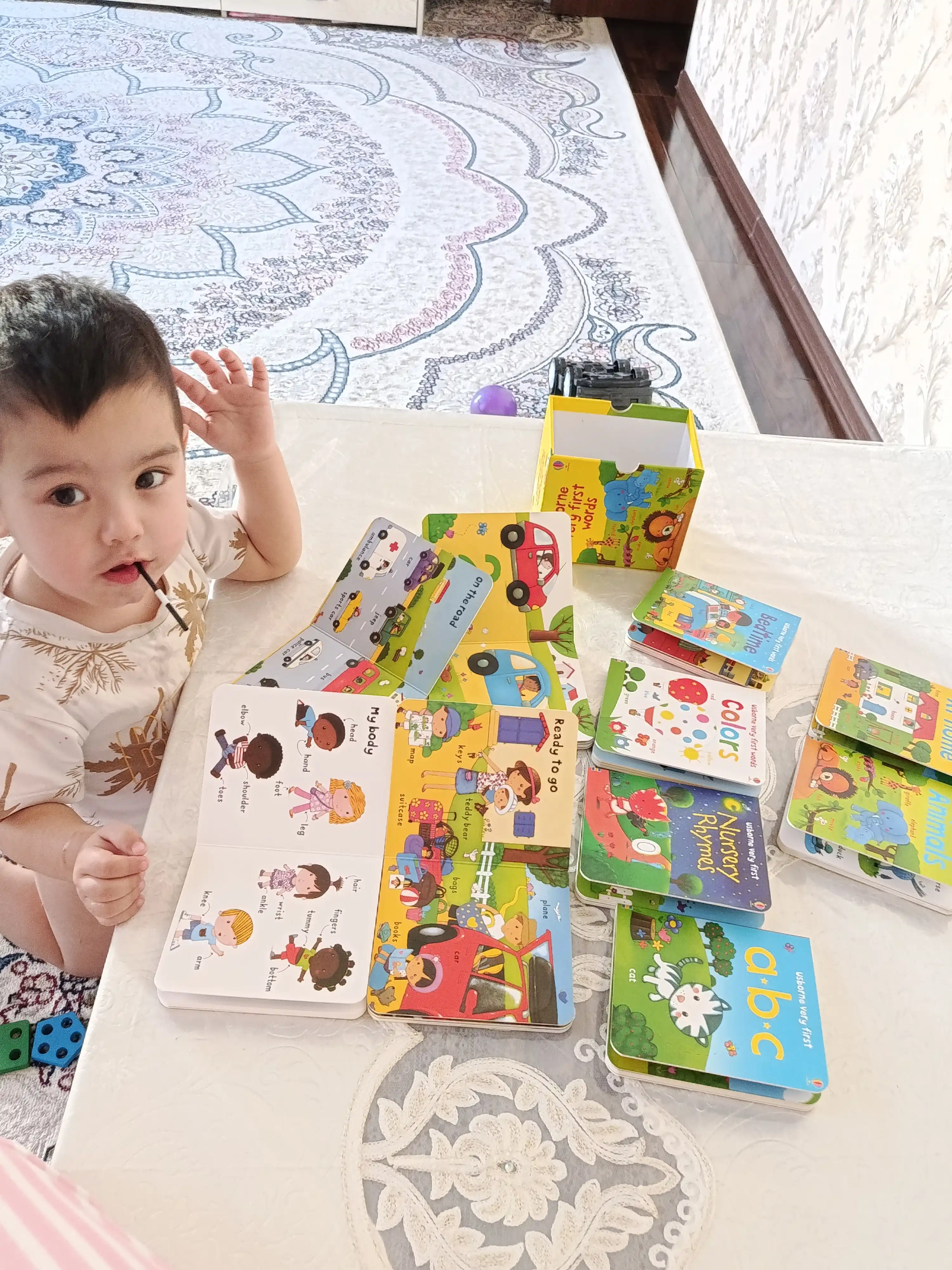 Usborne Very First Words —  10 ta rivojlantiruvchi karton kitoblar to`plami