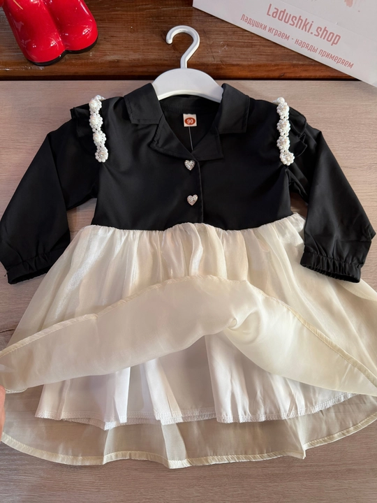 6 oylikdan 8 yoshgacha qizaloqlar uchun quzgi bayramona va kundalik ko‘ylak