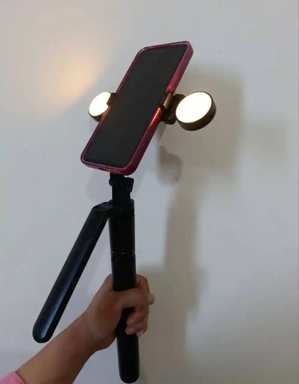 Shtativ telefon 3 tasi 1 da 170 sm, 2ta LED, monopod, selfi tayoqchasi, tripod, Bluetooth
