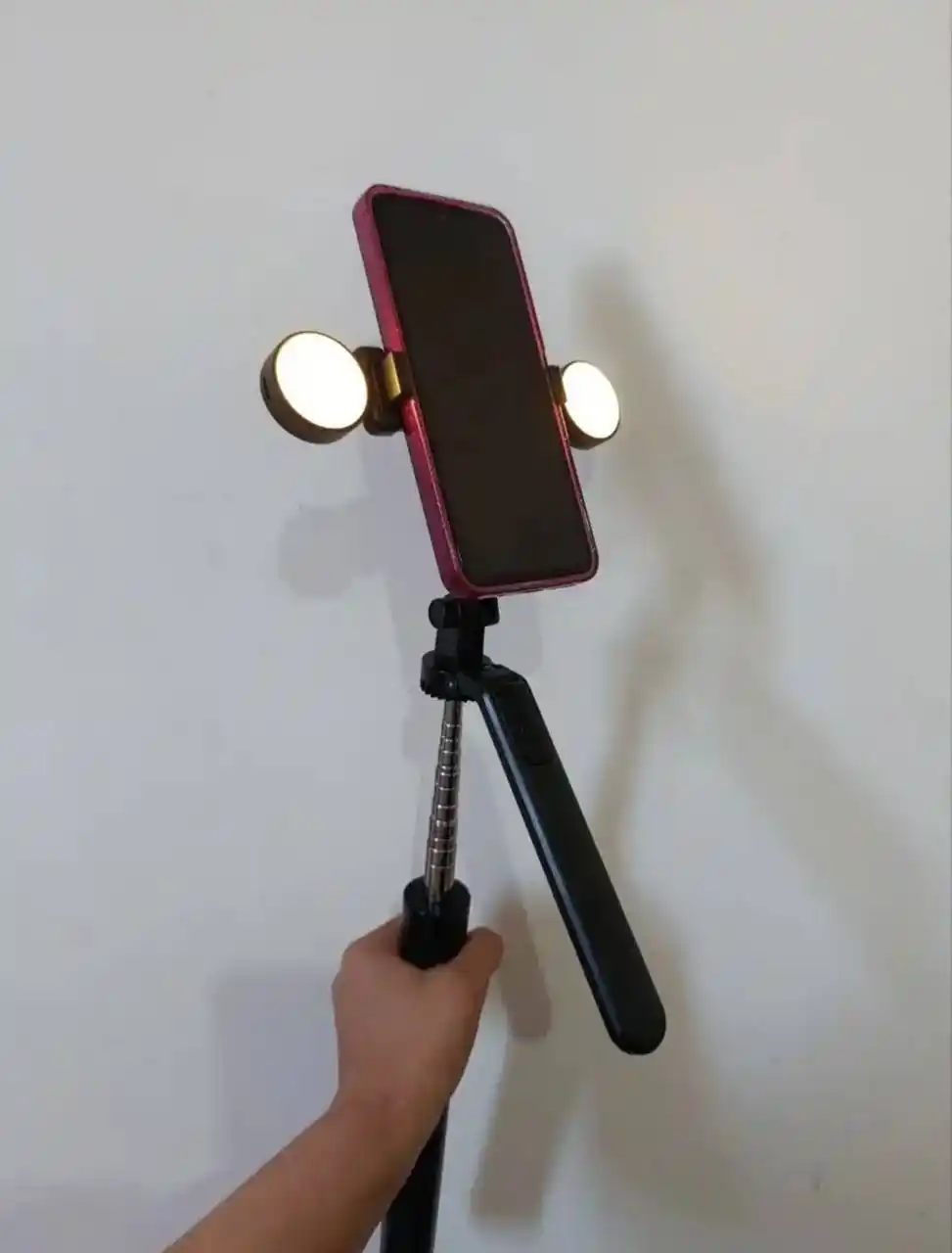 Shtativ telefon 3 tasi 1 da 170 sm, 2ta LED, monopod, selfi tayoqchasi, tripod, Bluetooth