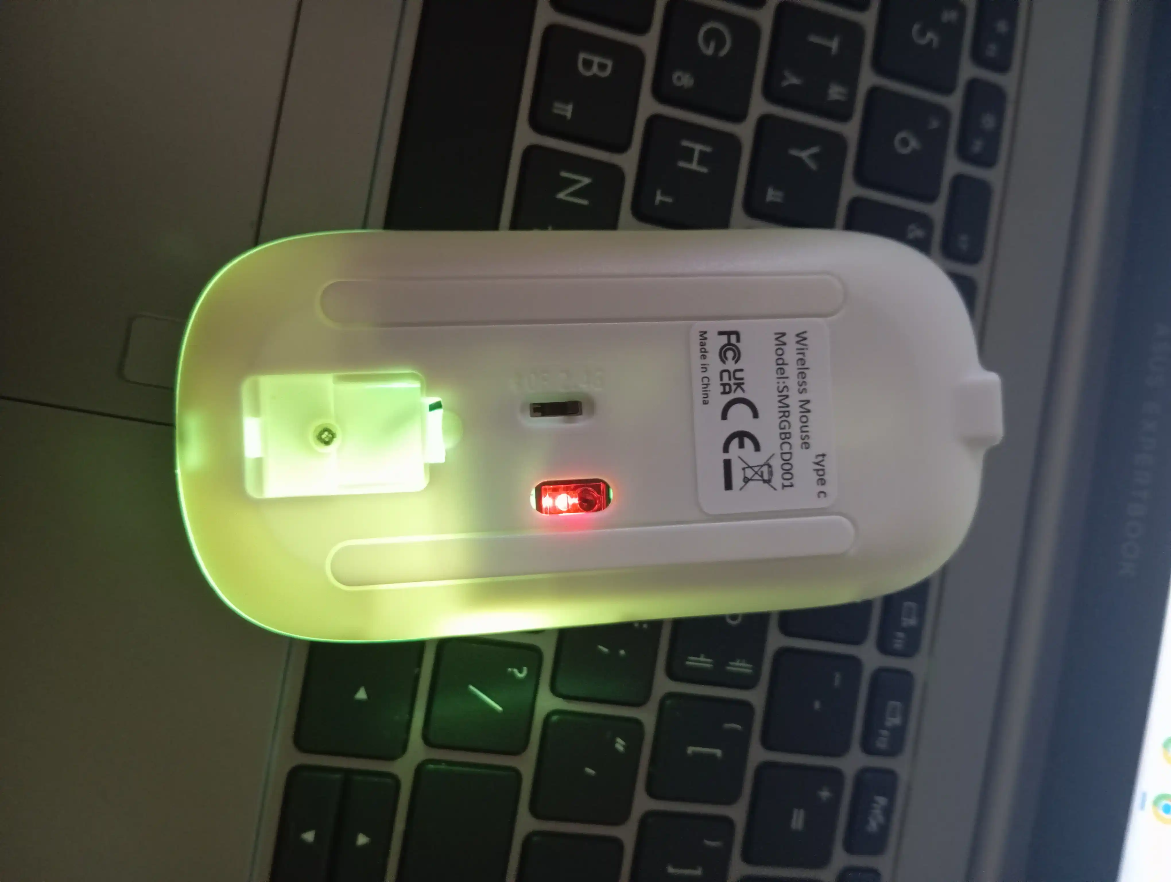 Sichqoncha Bluetooth simsiz tovushsiz Type-c zaryadka 2 rejimda ishlaydigan