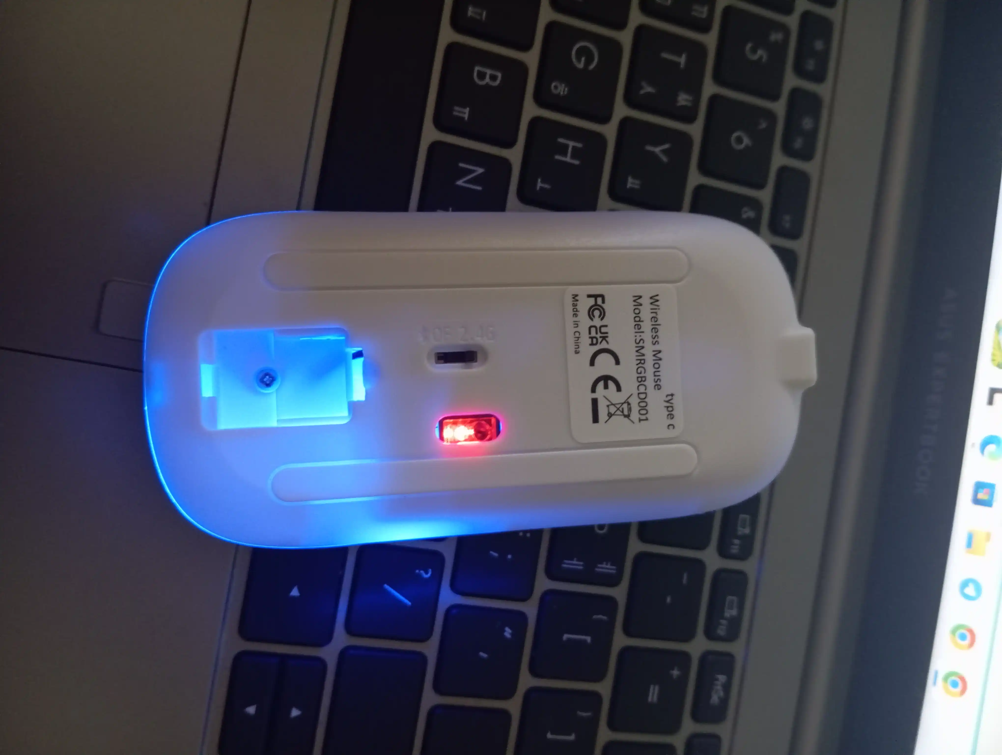 Sichqoncha Bluetooth simsiz tovushsiz Type-c zaryadka 2 rejimda ishlaydigan