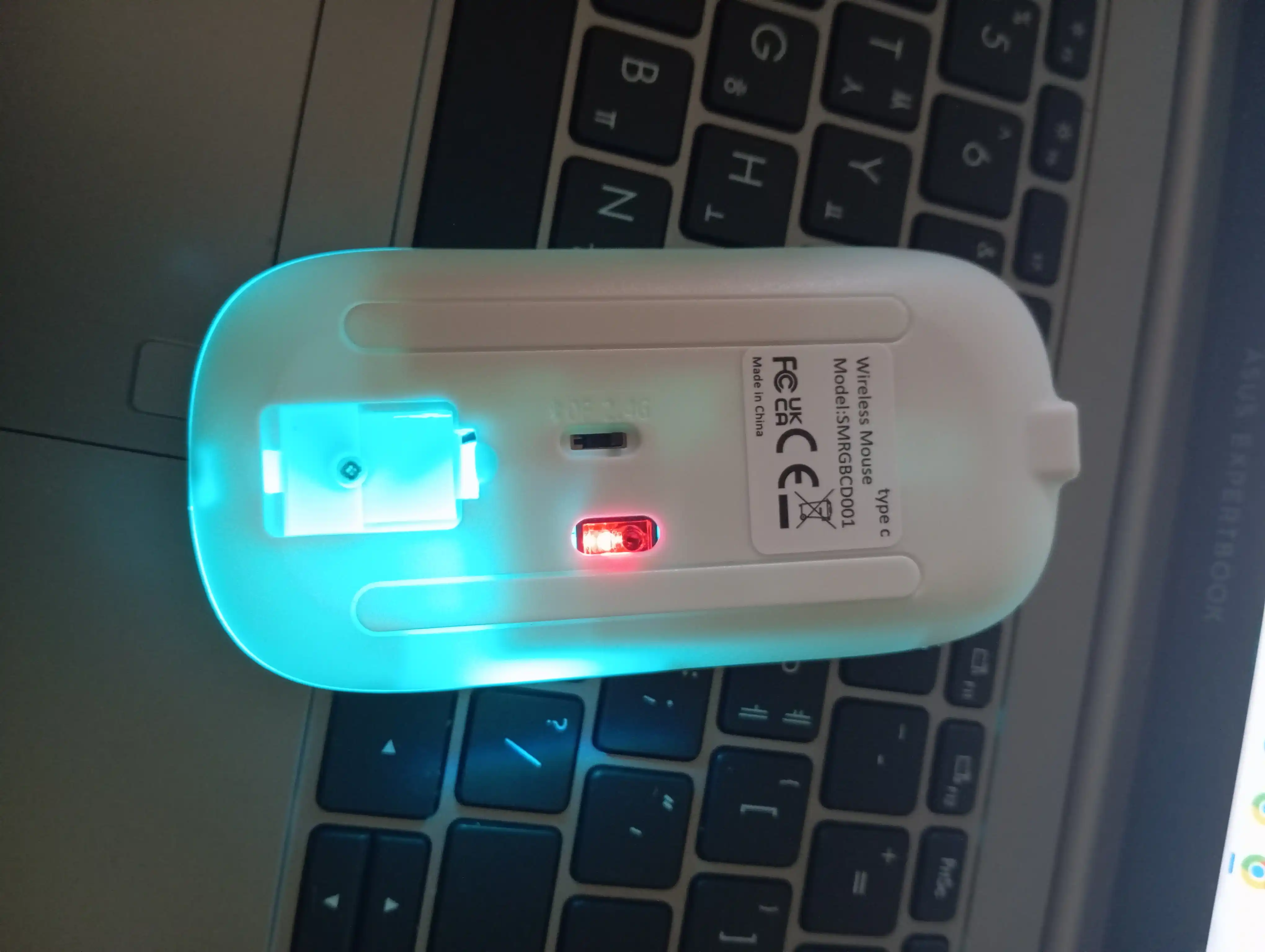 Sichqoncha Bluetooth simsiz tovushsiz Type-c zaryadka 2 rejimda ishlaydigan