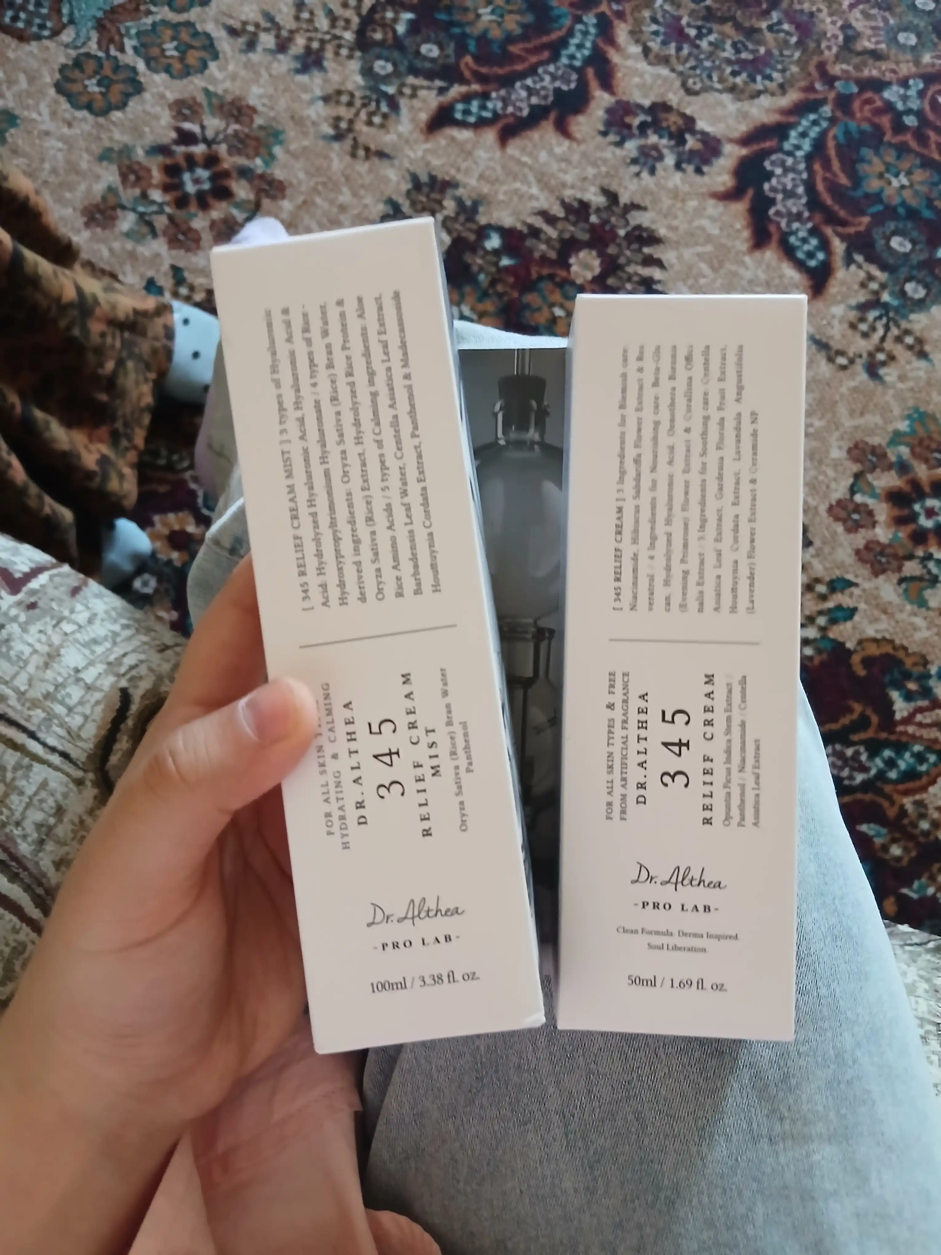 Dr Althea 345 Relief Cream mist yuz uchun krem spreyi, guruch va pantenol