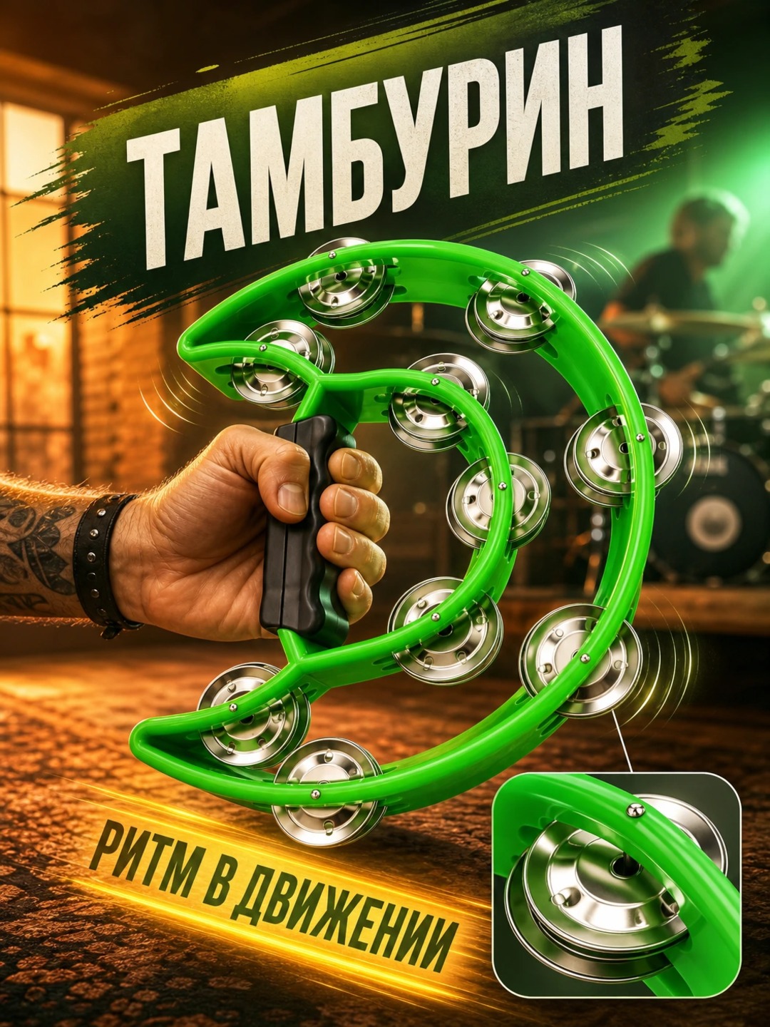 Tamburin buben musiqa instrumenti musiqa asbobi - 