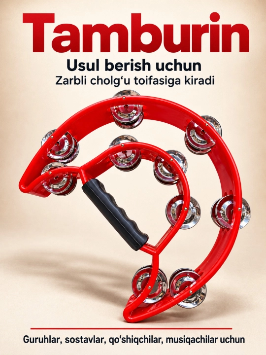 Tamburin buben musiqa instrumenti musiqa asbobi - 