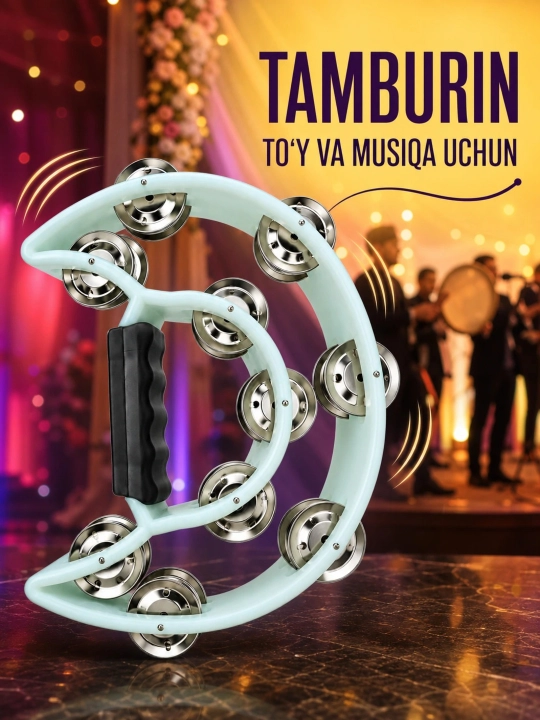 Tamburin buben musiqa instrumenti musiqa asbobi - 