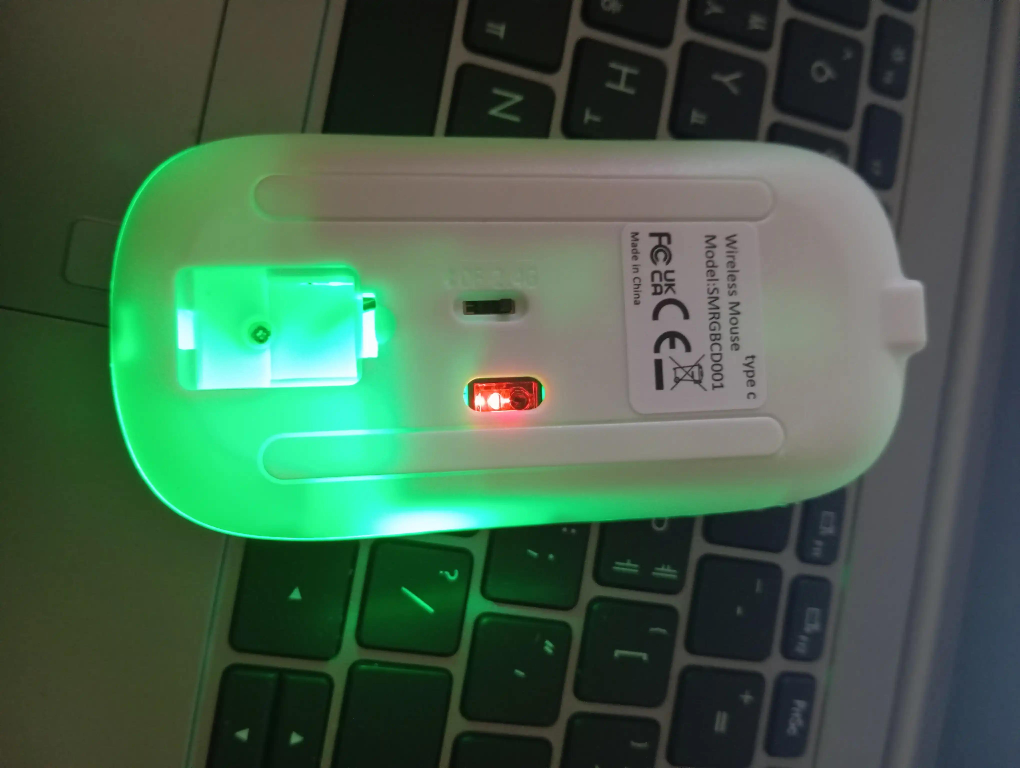 Sichqoncha Bluetooth simsiz tovushsiz Type-c zaryadka 2 rejimda ishlaydigan