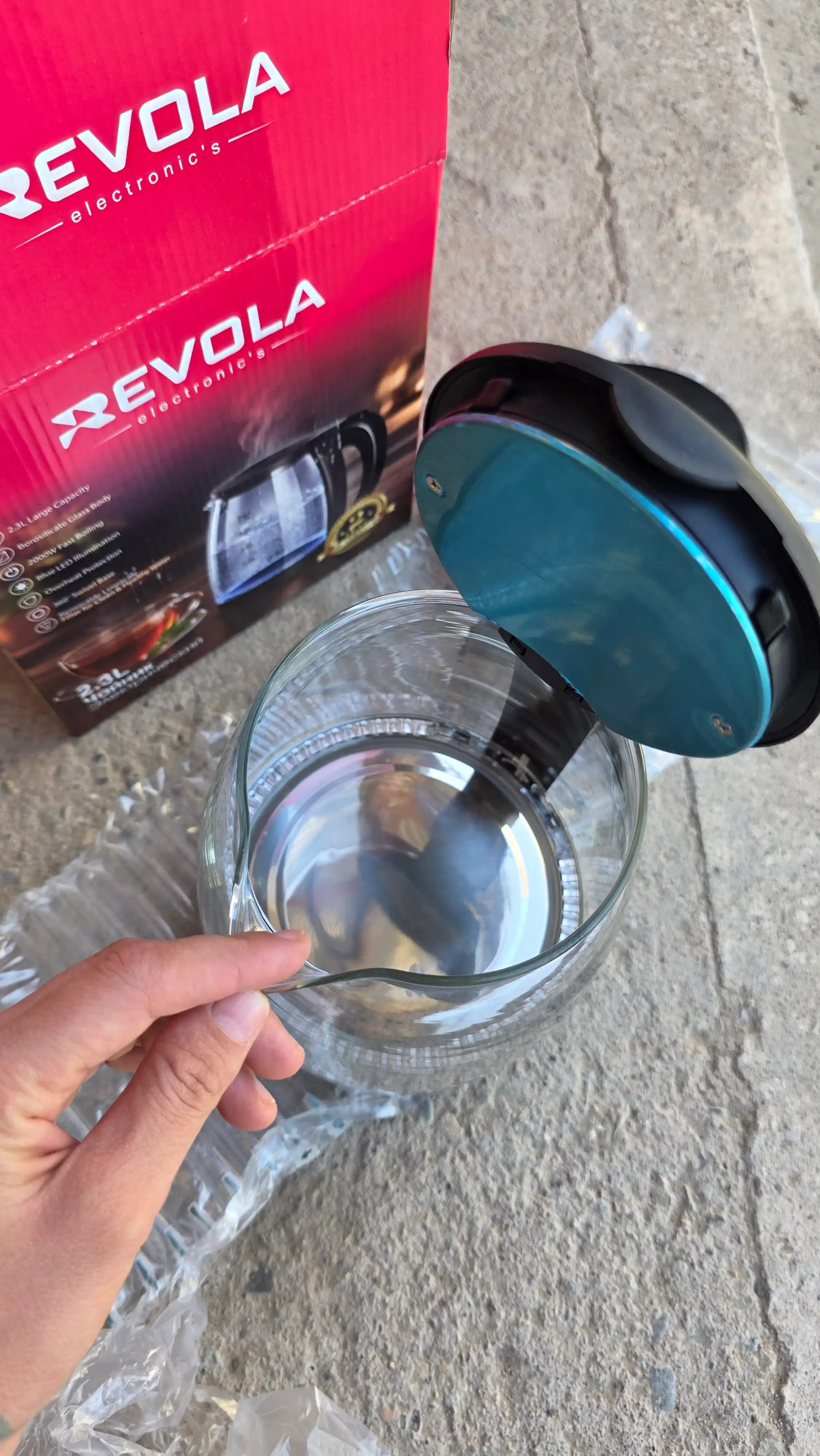 Elektr choynak REVOLA tefal choynaklar 2.3 L  LED, yoritkichli