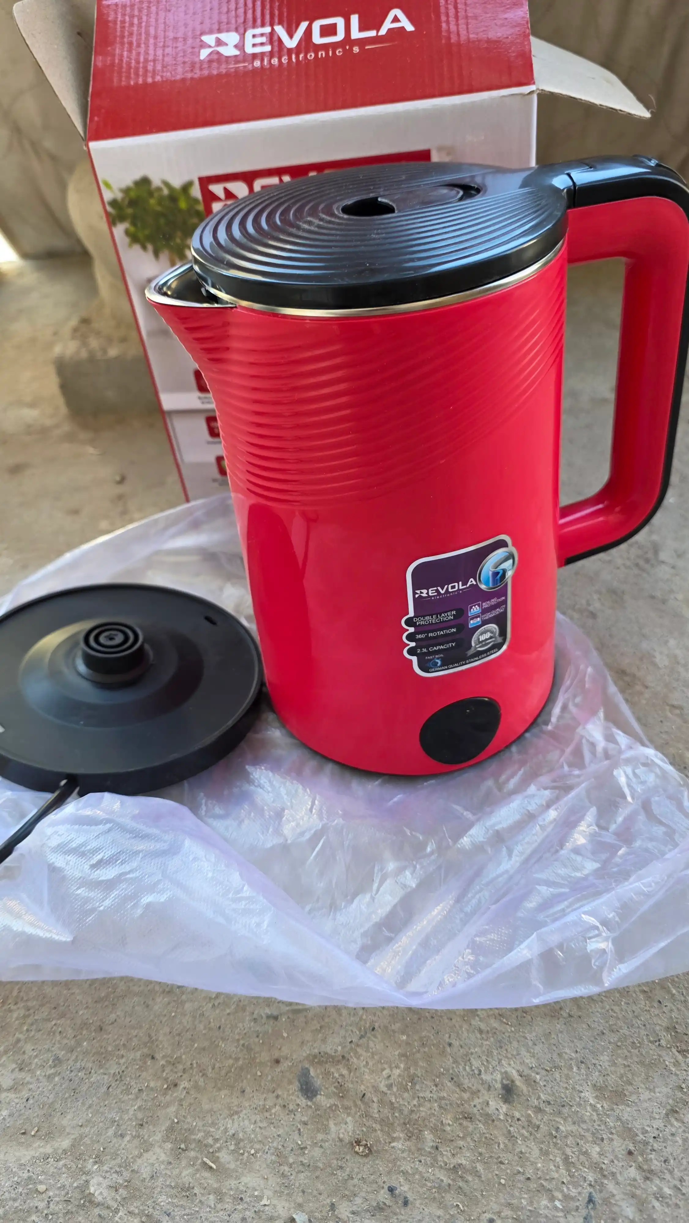 Revola Elektr choynak, 2,5 litrli, choy damlash uchun elektr choynak, 1500 Vt tefal