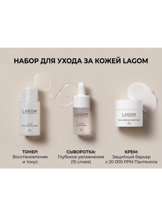 LAGOM TRAVEL KIT kosmetik vositalar to‘plami