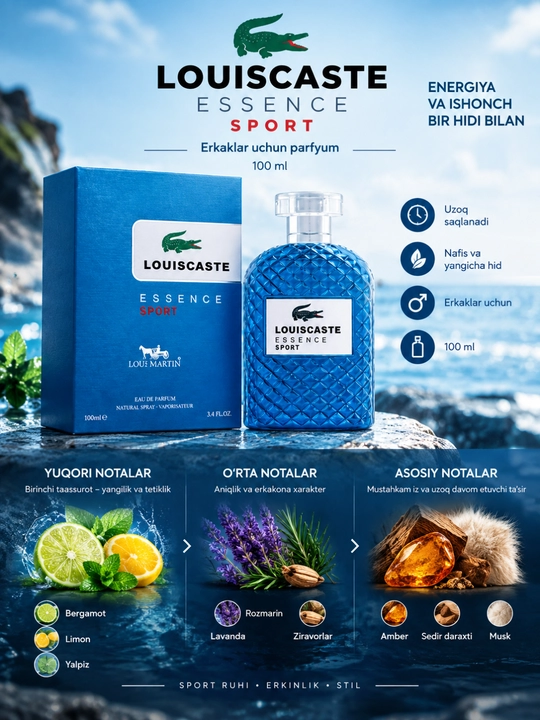 Loui Martin Luicaste Collection erkaklar atiri, 100 ml, nafis hid - 