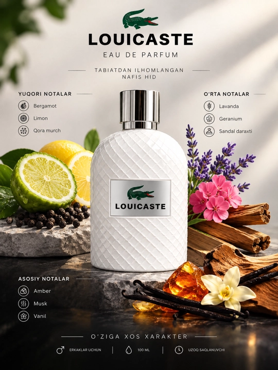 Loui Martin Luicaste Collection erkaklar atiri, 100 ml, nafis hid