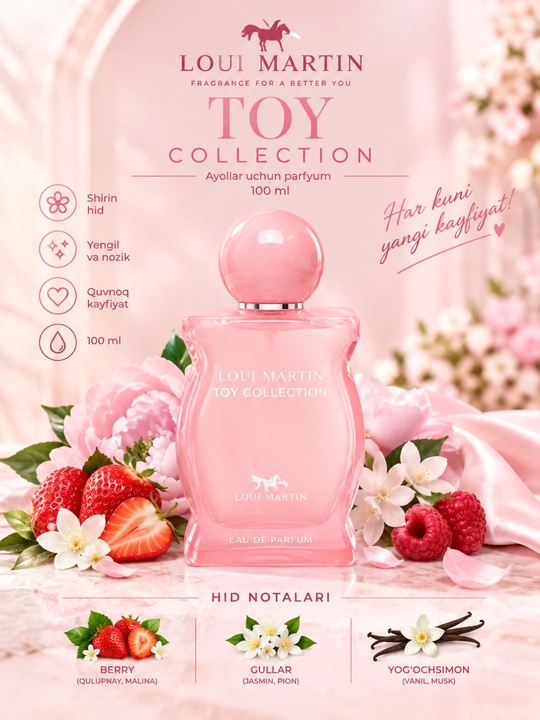 Loui Martin Toy Collection ayollar atiri, 100 ml — shirin va yorqin hid - 