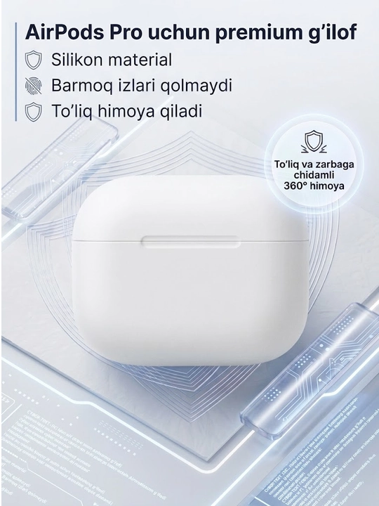 AirPods pro  3 uchun g'ilof, AirPods pro 3 uchun g'ilof - 