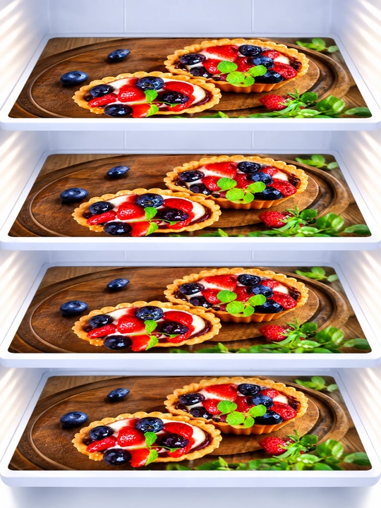 Коврики для холодильника, набор 4 шт., 48×34 см — моющиеся, защитное покрытие - 