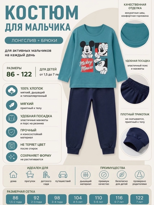 Пижама для мальчиков - 