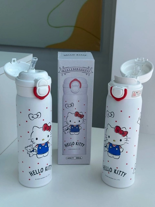 Детский термос-бутылка Sanrio Hello Kitty, Kuromi, My Melody, 500 мл