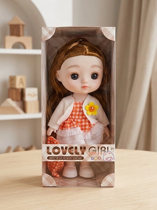 Детская коллекционная кукла Lovely Girl в подарочной коробке, шарнирная мини кукла - 