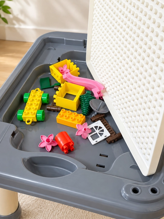 Детский письменный и игровой стол, конструктор Lego 55×45×50 см