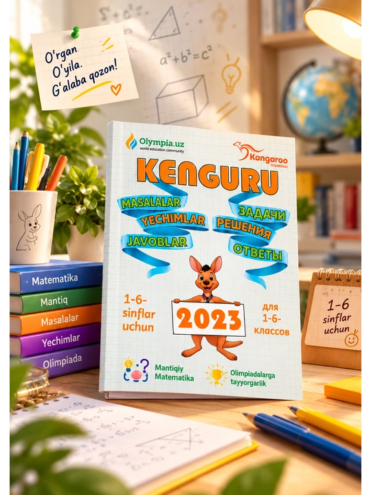 Matematika 1–6-sinflar uchun — Kenguru, Masalalar, Yechimlar va Javoblar - 
