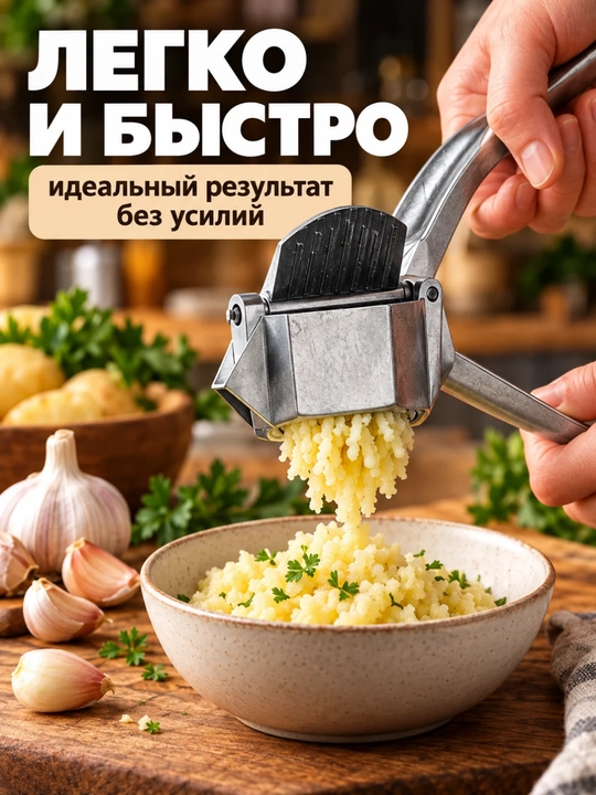 Пресс для картофеля из нержавеющей стали, картофелемялка со сменными насадками