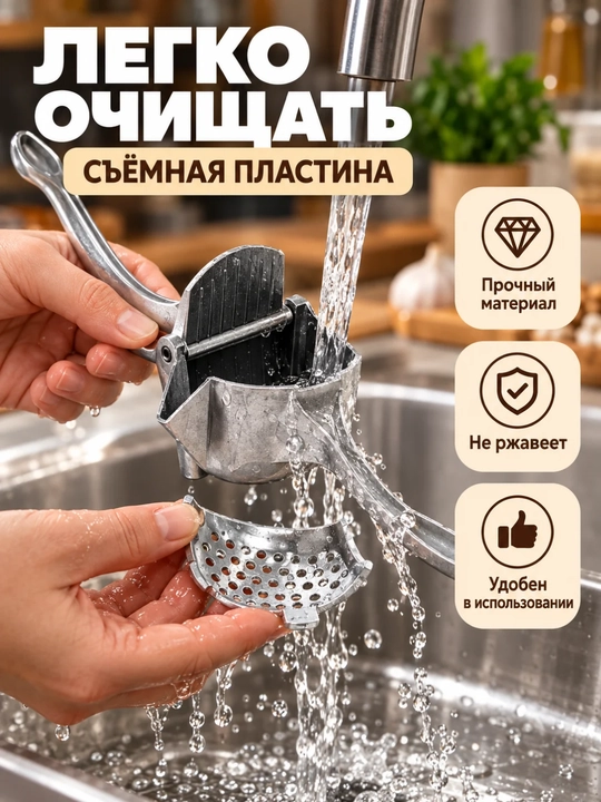 Пресс для картофеля из нержавеющей стали, картофелемялка со сменными насадками