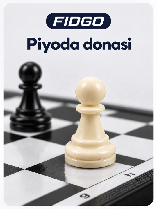 Magnitli shaxmat FIDGO, buklanadigan taxta bilan