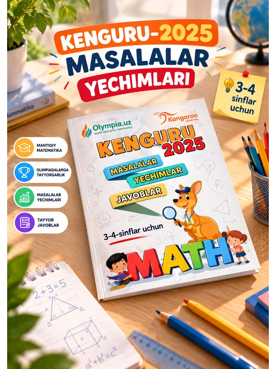 Kenguru 2025 — Masalalar, yechimlar va javoblar
