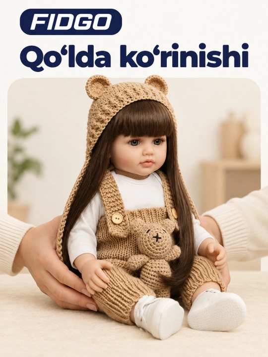 Силиконовая кукла FIDGO Reborn в одежде, подарочная упаковка